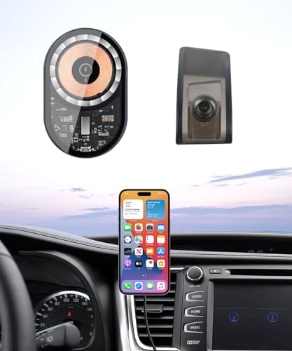 Transform Your Toyota Highlander Driving Experience with the Premium Wireless Charging Phone Holder (2020-2025) – 360° Rotating Mount for Effortless Navigation and Qi Charging, Stylish Auto Interior Upgrade, Perfectly Compatible with Mag Safe Technology
