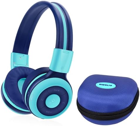 Elevate Your Child’s Audio Adventure with SIMOLIO Kids Bluetooth Over-Ear Headphones – Volume-Limiting Safety (75 d B, 85 d B, 94 d B), Lightweight & Foldable Design for Easy Travel, Adjustable Fit for Growing Ears, Built-in Mic for Online Learning – Stylish, Durable & Perfect for Music, Movies & Educational Content – The Ultimate Listening Companion for Young Explorers