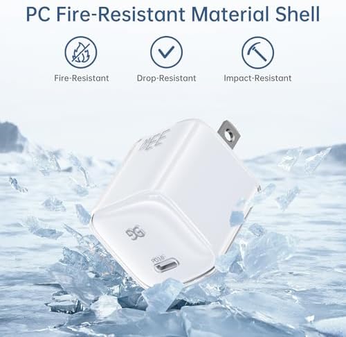 Ultra-Fast GUSGU A33 33 W USB-C Wall Charger Block – Compact and Lightweight Travel Charging Adapter for i Phone 16/15/14/13, Galaxy S24/S23, Pixel 8/8 Pro – Versatile Power Solution for Home, Office, and Travel Needs – Enhanced Compatibility with Universal USB-C Output for Quick Device Charging