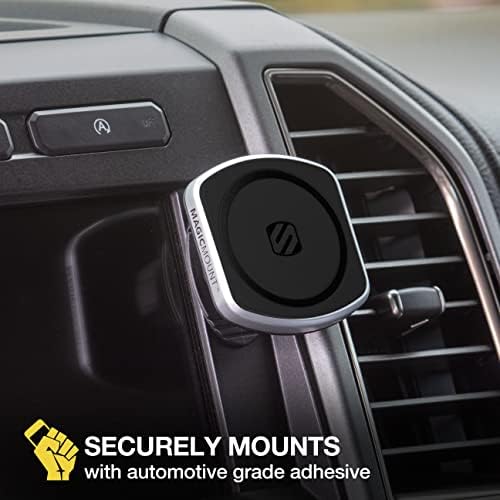 Transform Your Driving Experience with the Scosche MP2 FM-XCES0 Magic Mount Pro2 – Universal Flush Magnetic Car Mount Compatible with Mag Safe, i Phones, Galaxy, Pixel & All Smartphones – Effortless Hands-Free Access and Enhanced Stability for Safe Navigation