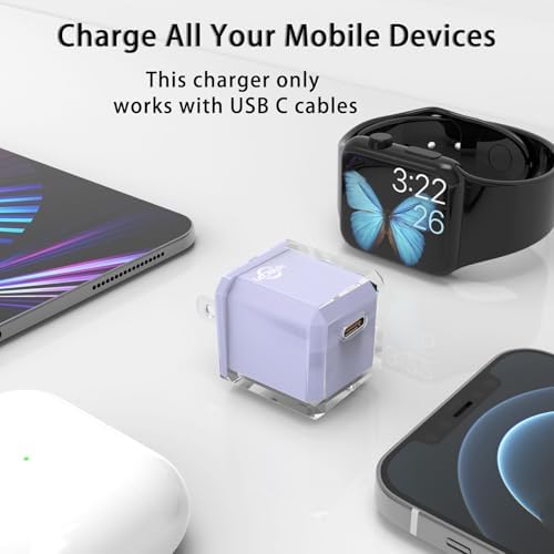 20 W USB C Fast Charger Block for i Phone 16/15/14/13 Series – Compact PD 3.0 Wall Adapter with No Cord Design for Ultimate Portability and Rapid Charging Efficiency