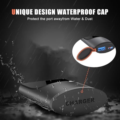 Ultimate Motorcycle USB Charger by Qidoe – Dual USB Ports with Quick Charge 3.0 & Waterproof Design for Fast Device Charging on the Go – Ideal for Phones, Tablets & GPS Systems – Unmatched Durability & Compatibility for All Riders