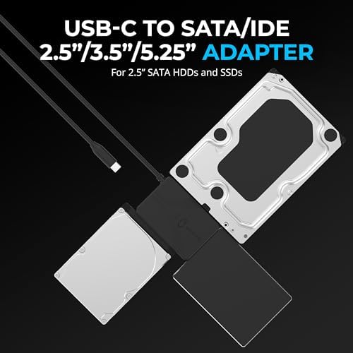 SABRENT USB 3.0 to SATA External Hard Drive Docking Station with Cooling Fan – Hot Swappable Adapter for 2.5/3.5-Inch HDD/SSD, Supports UASP and 22 TB Storage Capacity – Effortless Data Management and Enhanced Performance