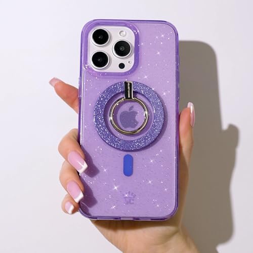 Transform Your i Phone 16, 15, 14, 13, 12 with VELVET CAVIAR’s Amethyst Purple Leopard Mag Safe-Compatible Grip – Stylish Magnetic Ring Holder & Adjustable Stand for Effortless Hands-Free Viewing, Secure Texting, and Enhanced Usability – Elevate Your Mobile Experience with Durable, Lightweight, and Customizable Accessory