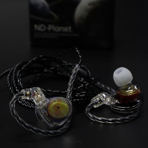 Unleash Superior Sound with ND Planet IEM Earphones – High-Fidelity Gaming and Music Earbuds Featuring 12 mm Dual Magnetic Drivers, Customizable Detachable 2-Pin Cable, and Advanced Noise Isolation for Audiophiles, DJs, and Musicians – Ultimate Comfort and Cross-Device Compatibility for Immersive Listening Experiences
