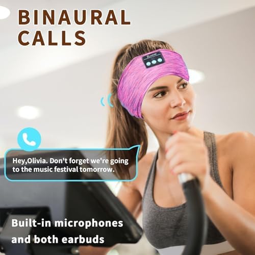Revolutionary Bluetooth Sleep Headband for Side Sleepers – Ultra-Comfortable Wireless Headphones with Adjustable Fit for Podcast Lovers and Active Lifestyles, Perfect for Restful Nights and Soothing Sounds