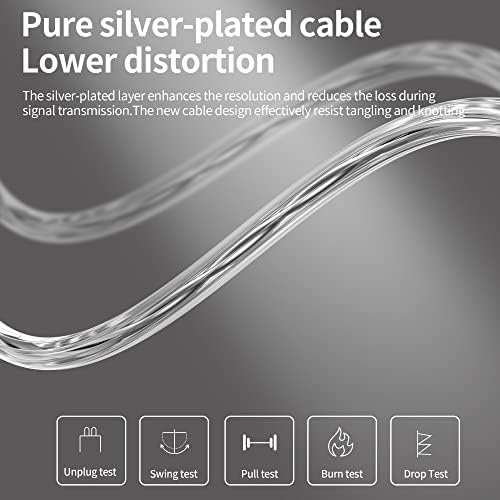 KZ ZSN Pro Dual Drivers Hi-Fi In-Ear Earphones with 1 BA & 1 DD – Exceptional Sound Clarity & Powerful Bass for Audiophile Musicians – Detachable Cable Design for Enhanced Customization & Compatibility – Ergonomic Fit for Long Listening Sessions