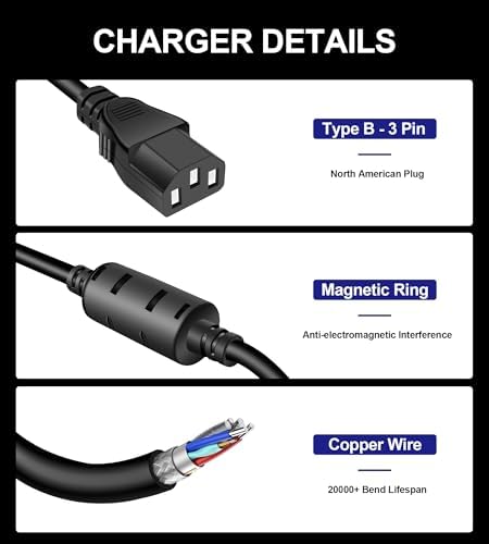 240 W ASUS ROG Laptop Charger with 6.0 x 3.7 mm Connector | High-Performance Rapid Charging Adapter for Zephyrus, Strix, and TUF Series | Built for Gamers & Professionals with Advanced Safety Features and Long-Lasting Durability