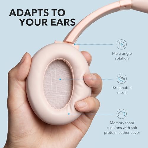 Anker Soundcore Life Q20 Wireless Over-Ear Headphones – Superior Hybrid Active Noise Cancellation, 70-Hour Battery Life, Premium Hi-Res Audio with Enhanced Deep Bass, Luxurious Comfort with Memory Foam Ear Cushions, Perfect for Travel and Office Environments, Quick USB-C Charging for Nonstop Audio Enjoyment