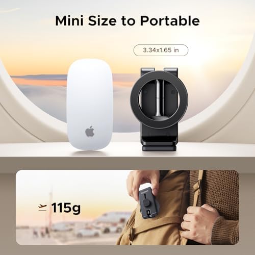 UGREEN Airplane Phone Holder for Magsafe Air Plane Travel Essentials Magnetic Phone Mount Compatible with iPhone 16 15 14 13 12 Pro Max Mini Magsafe Case, Handsfree for Long Flight Flying – Enhanced Compatibility and Speed