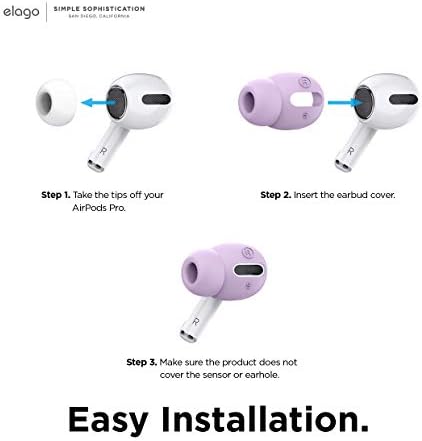 Enhance Your Audio Experience with elago’s Patented Air Pods Pro Ear Tips – 6 Pairs in Dark Grey for Ultimate Comfort and Fit – Anti-Slip Design with Integrated Covers, Compatible with Charging Case, Available in Large, Medium, and Small Sizes for Personalized Listening – Perfect for Audiophiles Seeking Quality and Convenience