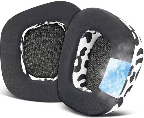 Transform Your Gaming Setup with SOULWIT Cooling-Gel Earpads for Corsair Void Series – Luxurious Ice Silk Fabric for Ultimate Comfort and Superior Sound Enhancement – Perfect Replacement Cushions for Void, Void Pro, Void Elite & Surround Wired/Wireless Gaming Headsets – Striking Red Storm Aesthetic for Unmatched Style and Performance