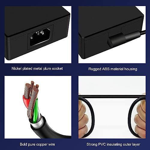 High-Performance 240 W ASUS ROG Zephyrus Charger – Compatible with G14, G15, G16, M16, S15, S17, Flow X16 GV601, Strix Scar 15, TUF Gaming Series – Rapid Charging AC Adapter with Enhanced 20 V 12 A Output for Optimal Laptop Performance – Includes Power Cord for Seamless Connectivity