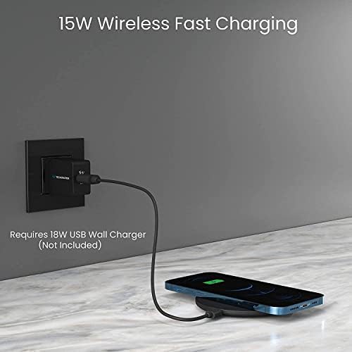 15 W Dual Pack Wireless Charger Pads – Universal Fast Charging Solution for i Phone 16/15/14/13/12/11/XS/X/XR & Samsung S24/S23/S22/S21/S20/S10 – Sleek Non-Slip Design for On-the-Go Power Convenience
