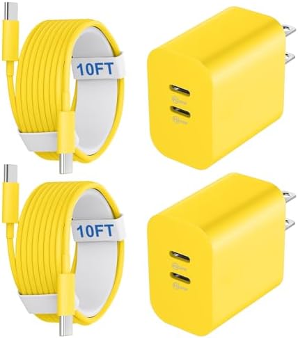 20 W Dual-Port USB-C Fast Charger with 6.6 FT Cable – Ultimate Power Solution for i Phone 15/16 Pro Max & Android Devices – Efficient Travel Companion Designed for rapid charging, this 20 W Dual-Port USB-C Charger ensures your i Phone 15/16 Pro Max and Android devices stay powered up with maximum efficiency. Featuring a generous 6.6 FT USB-C to C cable, this charger eliminates the inconvenience of short cords while allowing you to multitask with ease. Its dual-port design offers the ability to charge two devices simultaneously, making it ideal for busy professionals and frequent travelers. Enjoy broad compatibility across multiple Apple and Android devices, ensuring versatility for all your charging needs. The compact and lightweight structure of this charger enhances portability, making it an essential accessory for your on-the-go lifestyle. Built with high-quality materials, this charger prioritizes durability and safety, giving you peace of mind while delivering fast charging performance. Elevate your charging routine and stay connected wherever life takes you with this indispensable charging solution.