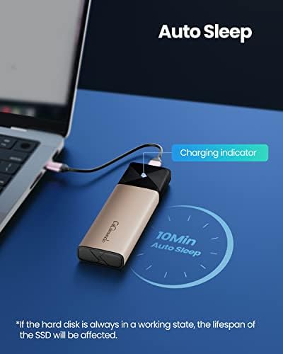 High-Speed M.2 NVMe SSD Enclosure – Tool-Free USB 3.2 Type-C Adapter for 2230/2242/2260/2280 SSDs | 10 Gbps Data Transfer with UASP & TRIM Support | Sleek Grey Design for Enhanced Portability and Compatibility