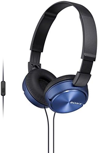 Sony MDR-ZX310 AP ZX Series Ultra-Light Wired On-Ear Headphones – Featherweight Comfort, Crystal-Clear Audio, and Integrated Microphone for Seamless Connectivity and Stylish Portability