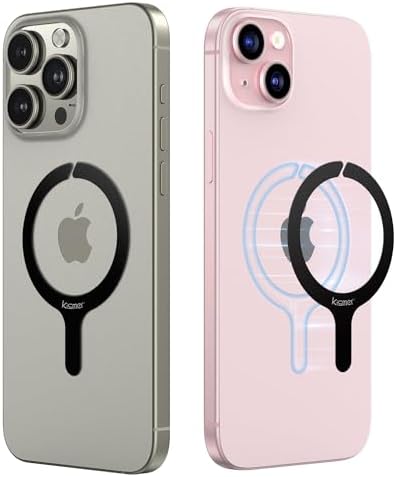Ultra-Thin Mag Safe Metal Plate Kit – 2-Pack Versatile Magnetic Adapter for Seamless Phone Case Integration, Wireless Charging, and Secure Mounting – Stylish Multicolor Finish for Enhanced Connectivity and Fast Charging Experience