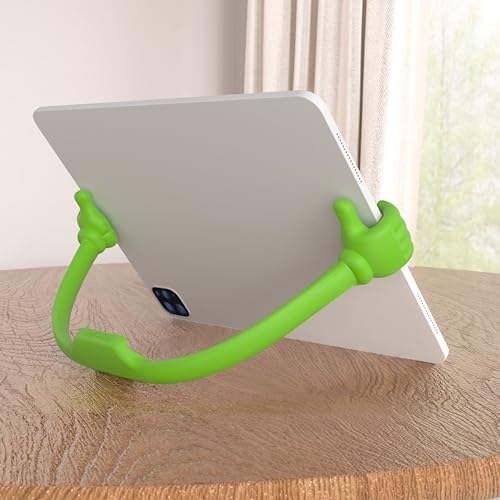 HONSKY 3361942 Thumbs Up Adjustable TPU Mobile Stand – Versatile Multi-Angle Holder for Phones & Tablets – Chic Blue & Black Design – Perfect for Hands-Free Viewing at Home or Office – Lightweight, Durable, and Effortless to Transport
