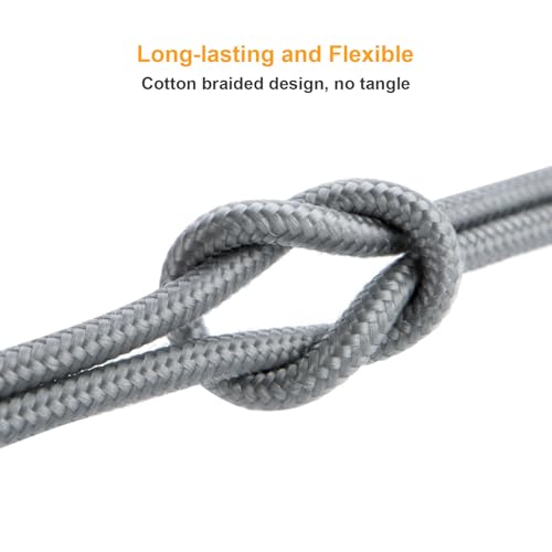 Experience unparalleled charging efficiency with the Cable Creation MFi Certified 2-in-1 Fast Charging Cord, a versatile 6 FT nylon braided USB C to USB C & Lightning cable designed for ultimate compatibility. Perfectly suited for Apple i Phone 16/15/14/13 Pro Max and popular Android devices like Galaxy and Google Pixel, this 60 W fast charging cable ensures rapid power delivery and seamless connectivity. Engineered for durability, the premium nylon braided exterior withstands daily wear, while the generous length provides flexibility for use at home, in the office, or on the go. Elevate your tech toolkit with this essential charging solution that combines robust construction with fast data transfer capabilities, making it ideal for both everyday users and tech enthusiasts alike. Stay powered up and ready for any challenge with the Cable Creation 2-in-1 charging cord, where efficiency meets reliability.