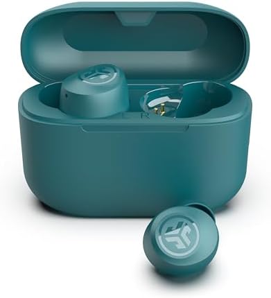 JLab Go Air Pop True Wireless Bluetooth Earbuds – Teal | IPX4 Sweat-Resistant for Active Lifestyles | Dual Connect Technology for Independent Listening | Bluetooth 5 for Effortless Pairing | Customizable Audio with 3 EQ Settings: Signature, Balanced, Bass Boost | Ultimate Comfort & Durability for On-the-Go Enthusiasts