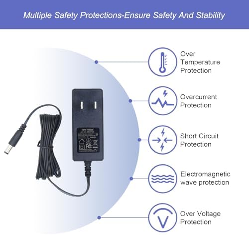 Universal 12 V 2 A DC Power Supply Adapter – 24 W Multi-Device Charger with 5.5 mm x 2.1 mm Connector & 9 Interchangeable Tips for LED Strips, CCTV Cameras, Routers, and Audio Equipment – Safe, Reliable Power for Home and Office Use with Enhanced Circuit Protection