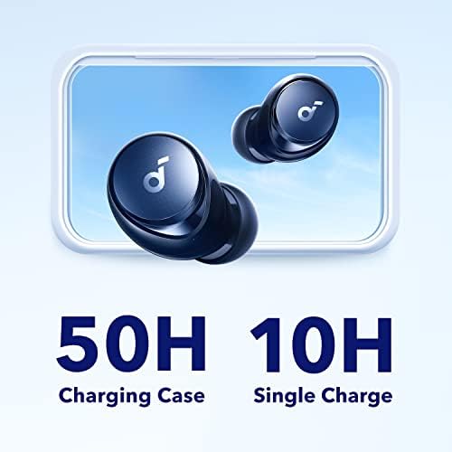Discover Superior Sound with Soundcore by Anker Space A40 Wireless Earbuds – Unmatched Adaptive Active Noise Cancelling for 98% Noise Reduction, 50 Hours of Playtime, and High-Resolution Audio – Ergonomically Crafted for All-Day Comfort and Effortless Wireless Charging – Ideal for Music Lovers and Everyday Use