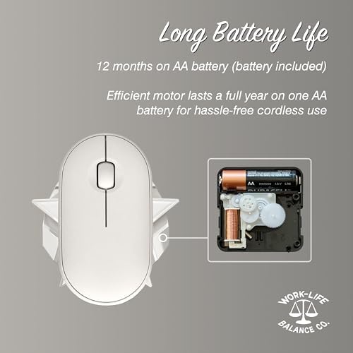 Stay Productive with Our Wireless Mouse Jiggler – No Software, No USB, Just Effortless Motion! Enjoy 12 Months of Battery Life for Seamless Operation – Ideal for Home Office, Long Meetings, and Automated Tasks – Sleek Black Design for Enhanced Compatibility and Efficiency