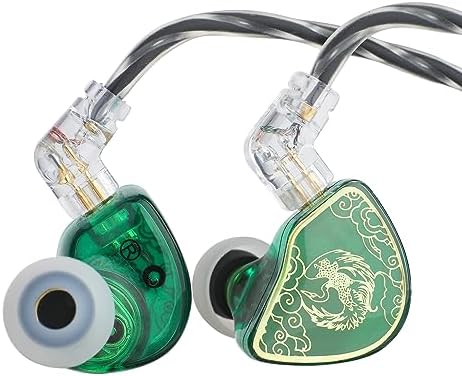 Linsoul TANGZU Wan’er S.G Audiophile In-Ear Earphones – Premium 10 mm Dynamic Driver for Crisp Sound, Ergonomic Fit for All-Day Comfort, Detachable 2 Pin OFC Braided Cable with Mic – Perfect for Musicians and DJs Seeking Exceptional Audio Clarity and Isolation