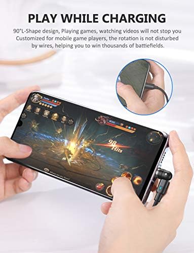 A.S 3-in-1 Magnetic Charging Cable for Enhanced Connectivity – Fast Charging and Data Sync for Micro USB, USB C, and i-Product Smartphones – Versatile 3.3 ft & 6.6 ft Lengths, Durable Black Design for Efficient Power Delivery and Hassle-Free Use