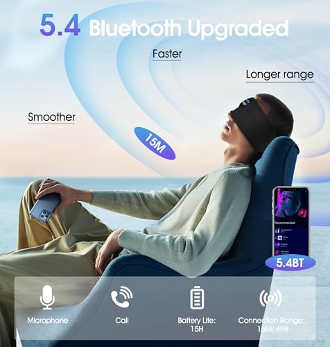 TOPOINT Premium Bluetooth Sports Headband Earphones – Unmatched Comfort for Yoga, Jogging & Sleep – Rapid USB-C Charging with Superior Sound Performance – Perfect Gift for Active Lifestyles and Relaxation Enthusiasts