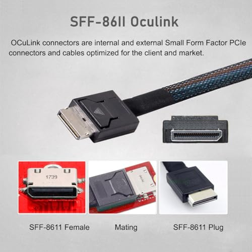 Unlock Blazing Fast Data Transfers with cablecc PCI-E 3.0 M.2 M-Key to Oculink SFF-8612/SFF-8611 Host Adapter – Perfect for Gamers & Creators Seeking Ultimate NVMe SSD Performance. Experience unparalleled speed and compatibility with this high-performance adapter engineered for M.2 NVMe SSDs in the 2260 form factor. The cutting-edge Oculink SFF-8612 and SFF-8611 connections ensure robust data transmission for seamless gaming and content creation. Enjoy hassle-free installation and a durable design that stands up to daily demands, making this essential upgrade a must-have for any advanced computing setup. Whether you’re enhancing your workflow or building the ultimate gaming rig, this PCI-E 3.0 adapter guarantees enhanced performance and reliability. Elevate your data storage capabilities today and discover the difference this premium internal SSD accessory can make in your system’s efficiency and speed. Don’t compromise on quality—transform your digital experience with the cablecc Oculink Host Adapter now!