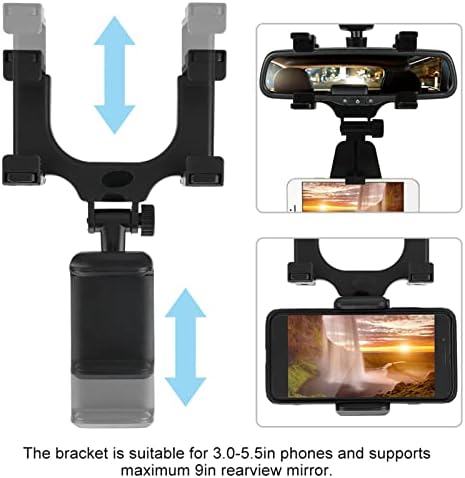 Universal 360-Degree Rotating Car GPS Mount – Secure Rearview Mirror & Dashboard Holder for Mobile Devices – Enhanced Stability, Effortless Navigation & Driver Safety Solution