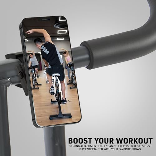 Magnetic Phone Holder for Gym and Outdoor Activities – Universal Mount Compatible with Mag Safe i Phone 12-16 & Magnetic Android Devices – Secure, Adjustable Smartphone Stand for Treadmills, Strollers, and Bikes – Lightweight, Durable Design for Fitness Lovers and On-the-Go Parents