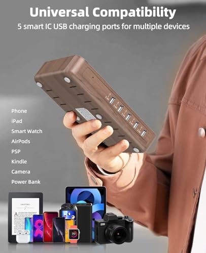 Advanced 2025 Multi-Device Wireless Charging Station: Ultimate USB Charging Dock for Seamless Apple and Android Compatibility, Family-Friendly Organizer with Six Fast-Charge Cables, Stylish Design for Home or Office, Smart Charging Technology for Efficient Power Management