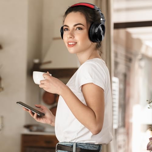 One Odio Studio Pro C Silver Over-Ear Bluetooth Headphones: Immerse Yourself in 110 Hours of Uninterrupted Wireless Audio with High-Performance 50 mm Neodymium Drivers for Rich Deep Bass and Crystal-Clear Sound; Effortlessly Portable Foldable Design Ideal for Travelers, Seamless Compatibility Across PCs, Phones, and Tablets for Ultimate Versatile Listening Experience