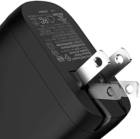 Amazon Basics 36 W Dual-Port USB-C Wall Charger for Phones and Tablets – Fast Charging Power Delivery Adapter, Compact Design for Travel, Enhanced Compatibility & Safety Features in Sleek White Finish