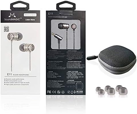 Elevate Your Audio Experience with Sound MAGIC E11 Wired Earbuds – Hi-Fi Stereo Earphones with Powerful Bass, Noise-Isolating Design, Tangle-Free Cord, and Enhanced Device Compatibility for Uninterrupted Listening Pleasure in Sleek Black Finish