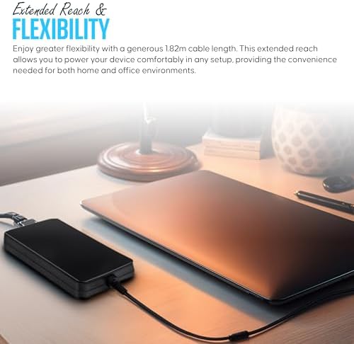 High-Performance 45 W USB-C Dell Laptop Charger – UL Certified Fast Charging Adapter for XPS, Latitude, and Inspiron Models – Exceptional 5 V/20 V 2.25 A Power Delivery with Global Voltage Support – Reliable and Versatile Power Solution for On-the-Go Professionals