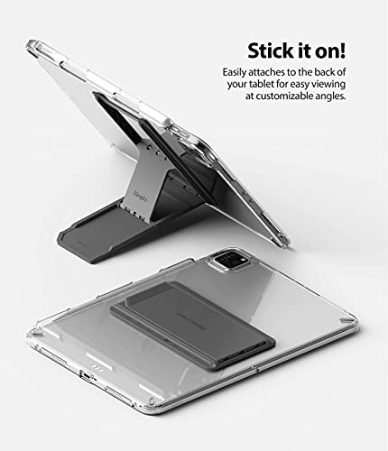 Elevate Your Tablet Experience with the Ringke Universal Adjustable Kickstand – Lightweight, Multi-Angle Holder for i Pad, Android Tablets, and E-Readers – Clear Mist Finish with Anti-Skid Silicone Pad for Secure Grip and Stylish Portability – Perfect for Streaming, Video Chats, and On-the-Go Use