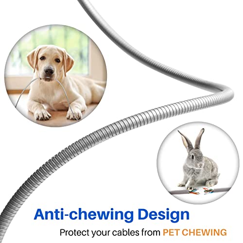 Revolutionize Your Charging Routine with the MFi Certified 6.6 ft Chew-Proof Metal Braided Lightning Cable – Durable Stainless Steel Design for Fast Charging & Data Sync with Apple Devices, Enhanced Safety Features for Everyday Use