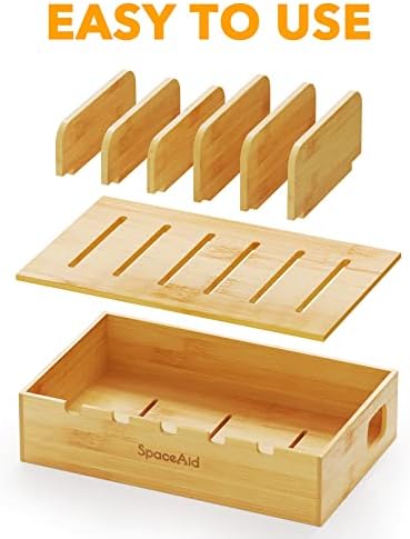 Eco-Friendly Bamboo Multi-Device Charging Station – Sleek Desk Organizer for Phones, Tablets & Laptops with Fast Charging Ports – Minimalist Docking Solution for a Clutter-Free Workspace – Sustainable Tech Accessory for Modern Living Spaces