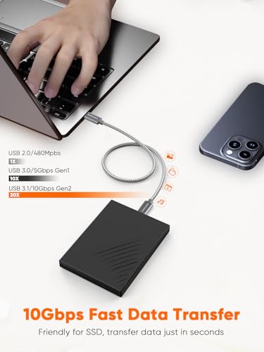 Unleash Powerful Connectivity with Cable Creation 3 ft USB C to USB C Cable – 10 Gbps Data Transfer, 4 K Video Output & 100 W Fast Charging for Mac Book, i Pad, Pixel, Galaxy, & i Phone 15/16 Pro Max – Durable & Flexible Design for Superior Performance