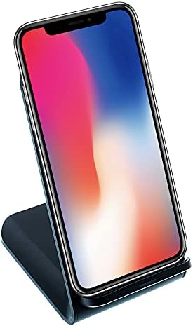 Effortless 10 W Dual Coil Qi Wireless Charging Stand – Premium USB-C Fast Charger for i Phone & Samsung Galaxy – Sleek Design with Over-Heat Protection, Perfect for Home & Office Use