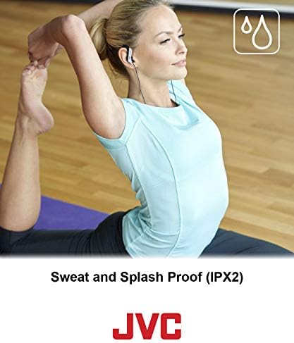 JVC HAEB75 P Sports Clip Headphones in Pink – Premium Wired Earbuds for Active Lifestyles with Enhanced Sound Quality and Secure Fit, Ideal for Running, Gym, and Outdoor Activities