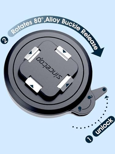 sincetop Quad Series Phone Holder for Bikes & Motorcycles – Premium Aluminum Handlebar Mount with Quick Lock Mechanism – Universal Fit for Mountain, Road, E-Bikes & Scooters – Securely Accommodates All Phone Sizes for Seamless Navigation and Hands-Free Experience