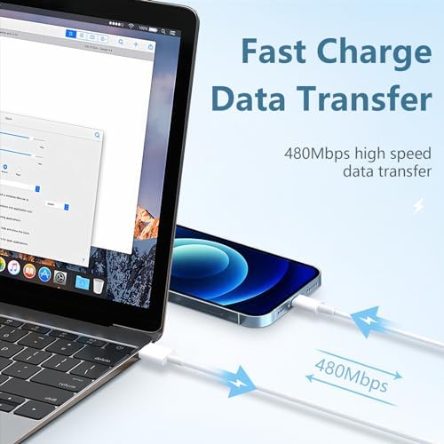 Rapid Charge Trio: 20 W USB-C Wall Charger Set with 6 FT Cables for i Phone 14 & More – Ultimate Performance for Fast Power Delivery and Versatile Device Compatibility