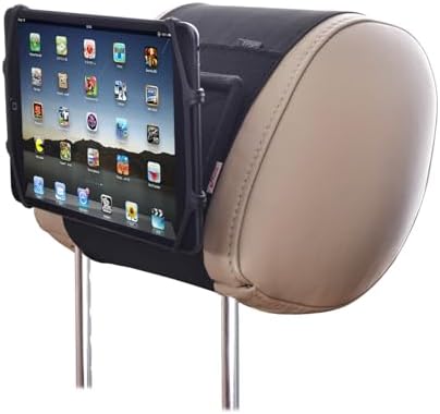 Universal Car Headrest Mount Holder by TFY – Hands-Free Entertainment for 4.5-6 Inch Phones & 7-10.5 Inch Tablets with Durable Silicon Net – Adjustable Angle Design for Optimal Viewing – Perfect for Family Road Trips & Daily Commutes