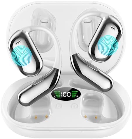 Revolutionary AI Translation Earbuds – Cutting-Edge 3-in-1 Bluetooth 5.4 Headphones with Real-Time Interpretation in 144 Languages, Superior Noise-Cancelling Features, and Crystal-Clear Audio for Effortless Travel, Professional Meetings, and Sports Engagements (Sleek White Design)