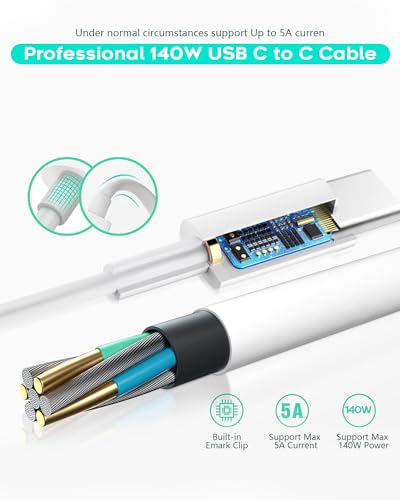 Supercharge Your Productivity with the 10 FT High-Power Mac Book Pro Fast Charger – 140 W/118 W/96 W USB-C Adapter for 2019-2024 Models, M1/M2/M3 Compatible – Ultimate Durability and Speed for Home, Office, and On-the-Go Use